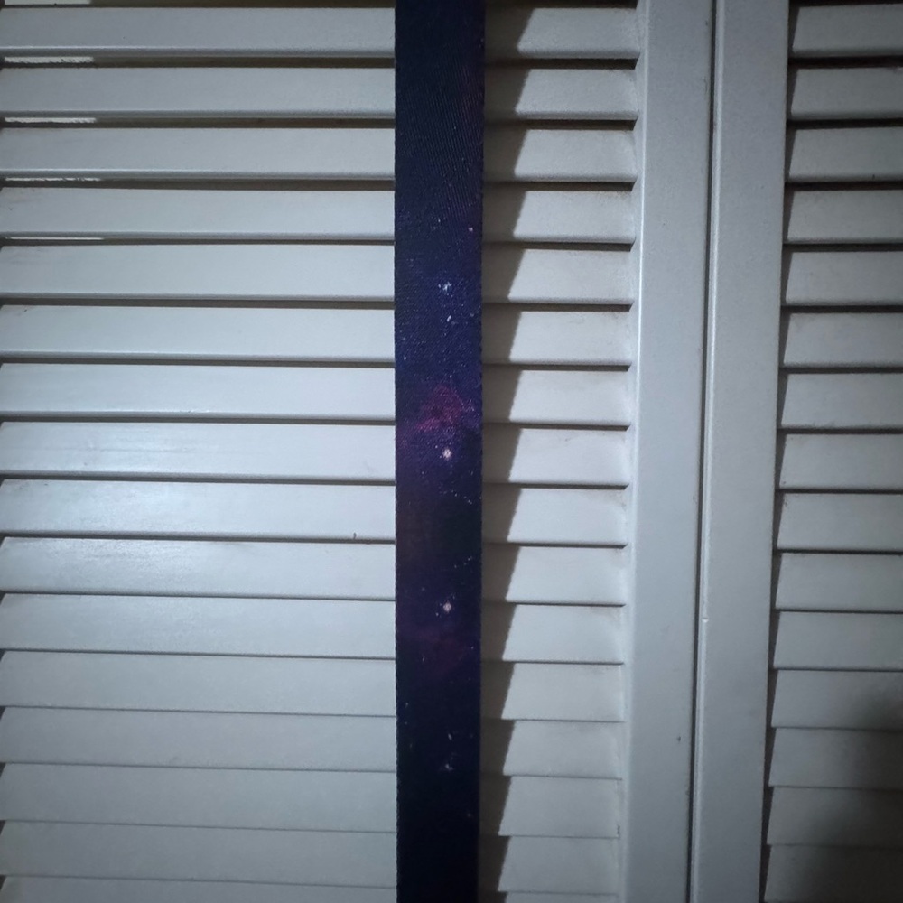 Purple Galaxy Print Belt